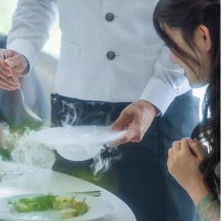 カノビアーノ福岡 料理演出画像