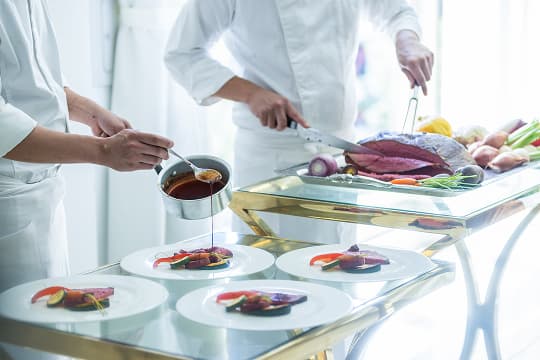 カノビアーノ福岡 料理演出画像