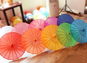 1ピースホット手作り無地紙傘サンシェード結婚式パラソル紙パラソルパラソルブライダルアクセサリー